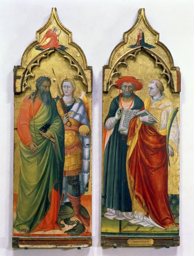 St. Andreas, St. Michael, St. Hieronymus und St. Laurentius von Bicci di Lorenzo